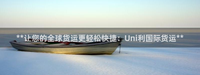 尊龙凯时网：**让您的全球货运更轻松快捷：Uni利国际货