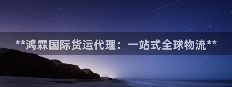 尊龙人生就是博送38：**鸿霖国际货运代理：一站式全球物