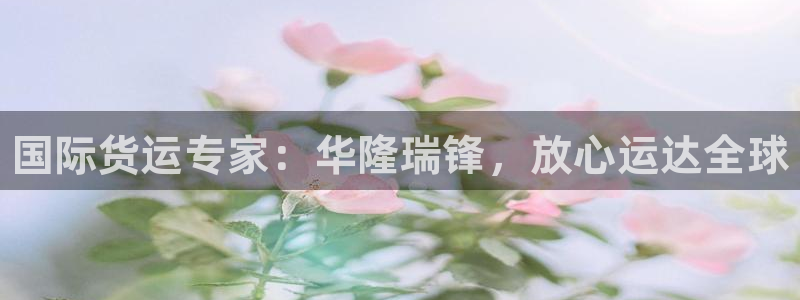 尊龙凯时人生就博官网：国际货运专家：华隆瑞锋，放心运达全