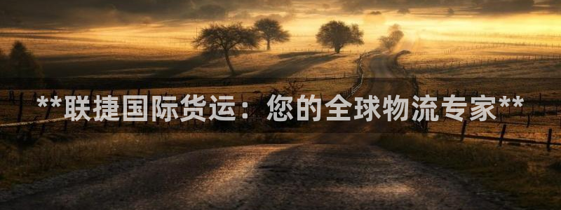 尊龙凯时ag旗舰厅试玩：**联捷国际货运：您的全球物流专